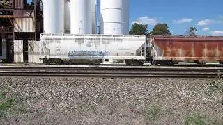 American Car & Foundry Center Flow hoppers on Harborlite perlite plant spur track near Vicksburg, MI