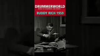 BUDDY RICH DRUM SOLO 1959 #buddyrich  #drumsolo  #drummerworld