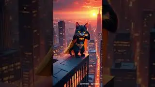 Not Batman&hellip; CATMAN 🐾🦇 #catman757  #funnyshorts  #aivideo  #cattok #cat #batman