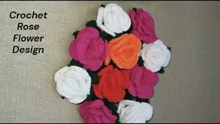 Woww!..🥰Super easy Crochet a Rose Step by Step #Crochet Rose flower making for beginners #Roseflower