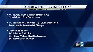 Morristown police investigate series of burglaries