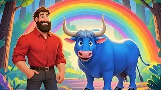 Babe the Blue Ox Finds the Rainbow | Kids Books Read Aloud - NEW English Bed Story