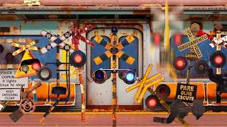 Railroad Crossings Causing All Kinds of Trouble Inside a Rusty Train