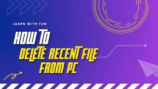 How To Delete Recent and Temporary Files and Folders from your Pc in Windows 10