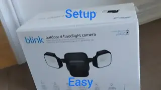 Blink Outdoor 4 Floodlight Camera Unboxing and Set-up 