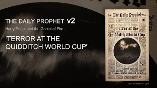 'Terror at the Quidditch World Cup' - HP4 The Daily Prophet Replica v2 (Fully Readable)
