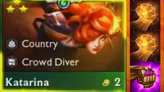 3 Star Katarina⭐⭐⭐Best Reroll Comp  | Ft.6 Crowd Diver | TFT Set 10