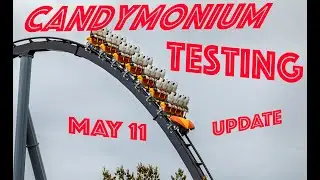 CANDYMONIUM TESTING! New B&M hyper coaster at Hersheypark Chocolatetown | May 11 update