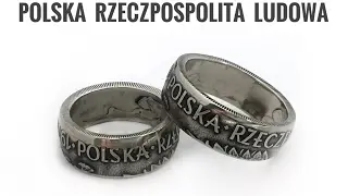 Polish Coin Rings. Made of 10 Zlotych 1970 , 1972 Poland | Polska Rzeczpospolita Ludowa