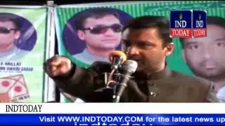 Akbaruddin Owaisi's Aggressive Speech at GHMC elections 2016 Campaign Jalsa at Hafiz Babanagar