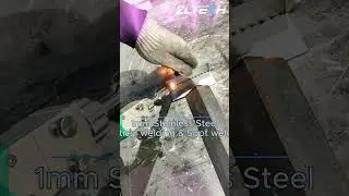 1mm stainless steel 90&deg; spot welding #zltech#welding_machine