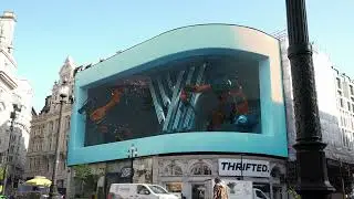VISUALISE 3D Billboard Takeover - Piccadilly Circus