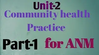 COMMUNITY HEALTH PRACTICE | Unit-2 | part-1 | community health nursing | ANM COURSE THEORY CLASSES