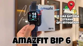 COMPREI O AMAZFIT BIP 6 E FIQUEI SURPRESO COM A QUALIDADE - 14 DIAS BATERIA, TELA AMOLED, MAPAS !!