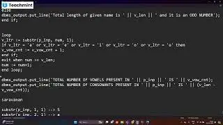 Oracle PLSQL Stored Procedure Program