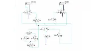 Pneumatic Cascade Circuit Explained &ndash; A+B+B&ndash;A Sequence | FluidSIM Animation #pneumatic