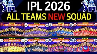 IPL 2026 - All Team Squad | IPL Team 2026 Players List | RCB, GT, CSK, SRH, MI, KKR Squad IPL 2026