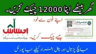 Ehsaas program  check 12000