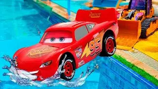 Распаковка и обзор мультфильма Disney Pixar &laquo;Тачки&raquo; | Молния Маккуин, Мэтр, Док Хадсон, Салли Кар...