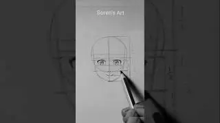 how to draw Anime face | Soren's Art #animeart #animedrawing #drawing #sjram
