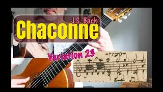BWV 1004 Chaconne Guitar - Variation 23 | ARPEGGIOS!!!