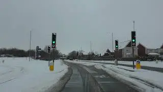 Driving On Tudor Way & Bromyard Road, Worcester, Worcestershire, England 24th January 2021