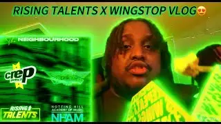 WAVEY TB GOES TO FREE WINGSTOP X RISING TALENTS EVENT💚