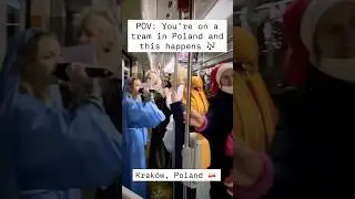 POV: You&rsquo;re on a tram in Poland and this happens #poland #krakow #tram #trzechkr&oacute;li #travel #europe
