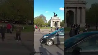 Hyde Park Corner to Buckingham Palace, Evening Walk - London Lens Walking Tour [4K] Short 01.