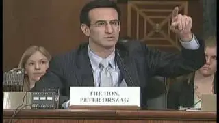 Senator Menendez Questions Peter Orszag In Finance Committee