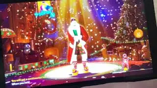 Just dance walking around the Xmas tree