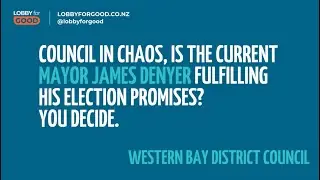 COUNCIL IN CHAOS - WESTERN BAY DISTRICT COUNCIL LOCAL WATERS DONE WELL.