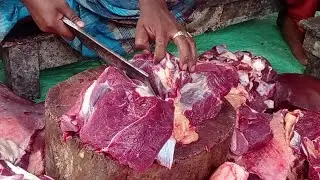 Amazing fastest workers meat cutting skills, Best beef slicing knife skills, How to cuts meat cow