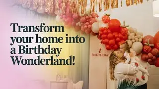 Birthday Decoration Ideas at Home with Creative Indoor Balloon Setup