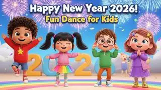Happy New Year Song for Kids 🎆 2026 | Hello New Year Dance | JoJoMelon TV