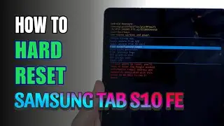 How To Hard Reset Samsung Galaxy Tab S10 FE | Removing Password Unlock