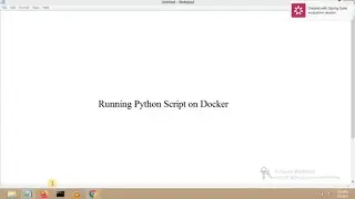 Running Python Script on Docker