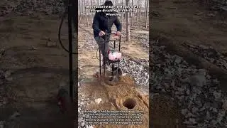 Mechanized Earth Augers For Large Scale Agricultural Planting