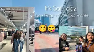 Cyber Hub Lunch Vlog 🍽️ | Food, Vibes & Weekend Mood😋