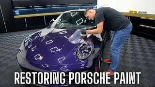 Soft Purple Paint Correction On A Porsche 911 992 GTS In Viola Metallic