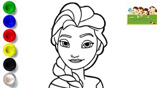 How to draw princess Elsa from frozen | frozen2 | elsa 😍 #elsa #frozen2
