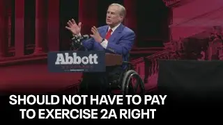 Texas Gov. Greg Abbott speaks at NRA convention in Dallas