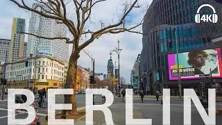 🇩🇪 Berlin Walk in Kurf&uuml;rstendamm Charlottenburg [4K] Lockdown 2021 | ASMR 3D sound | Shopping street