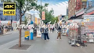 Camden Town Walking Tour 🇬🇧 | London&rsquo;s Iconic Market Area in 4K HDR