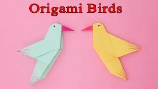Easy way of making origami bird | origami paper bird easy step by step | paper sparrow for kids