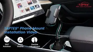 TAPTES&reg; Adjustable Cup Holder Cell Phone Mount for Tesla Model 3  Model Y