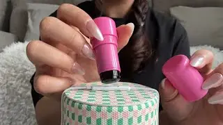 ASMR ♡ LoFi Earphone Mic Triggers Using Makeup! 💄 