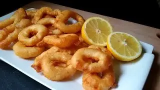 Calamares a la romana con cerveza