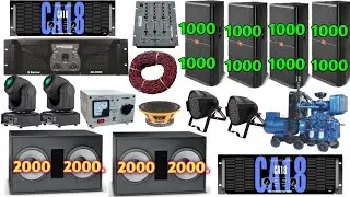 बहुत ही powerfull djsetup total price | 5 lakh ka dj | full djsetup price