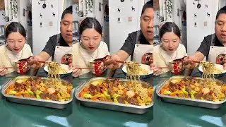 It's okay if you can't cook; as long as you're quick, you can eat well...#food #mukbang #夫妻 #有趣 #美食